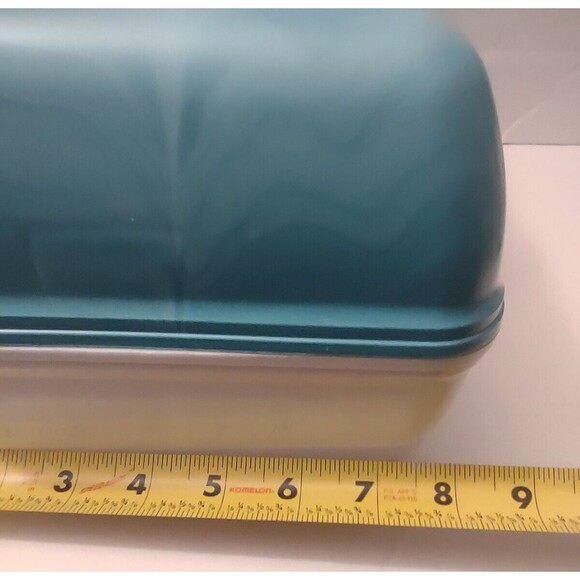 Caboodles Makeup Box Carry Case Mirror Tray Teal/White Collectible 5626 - Picture 10 of 12